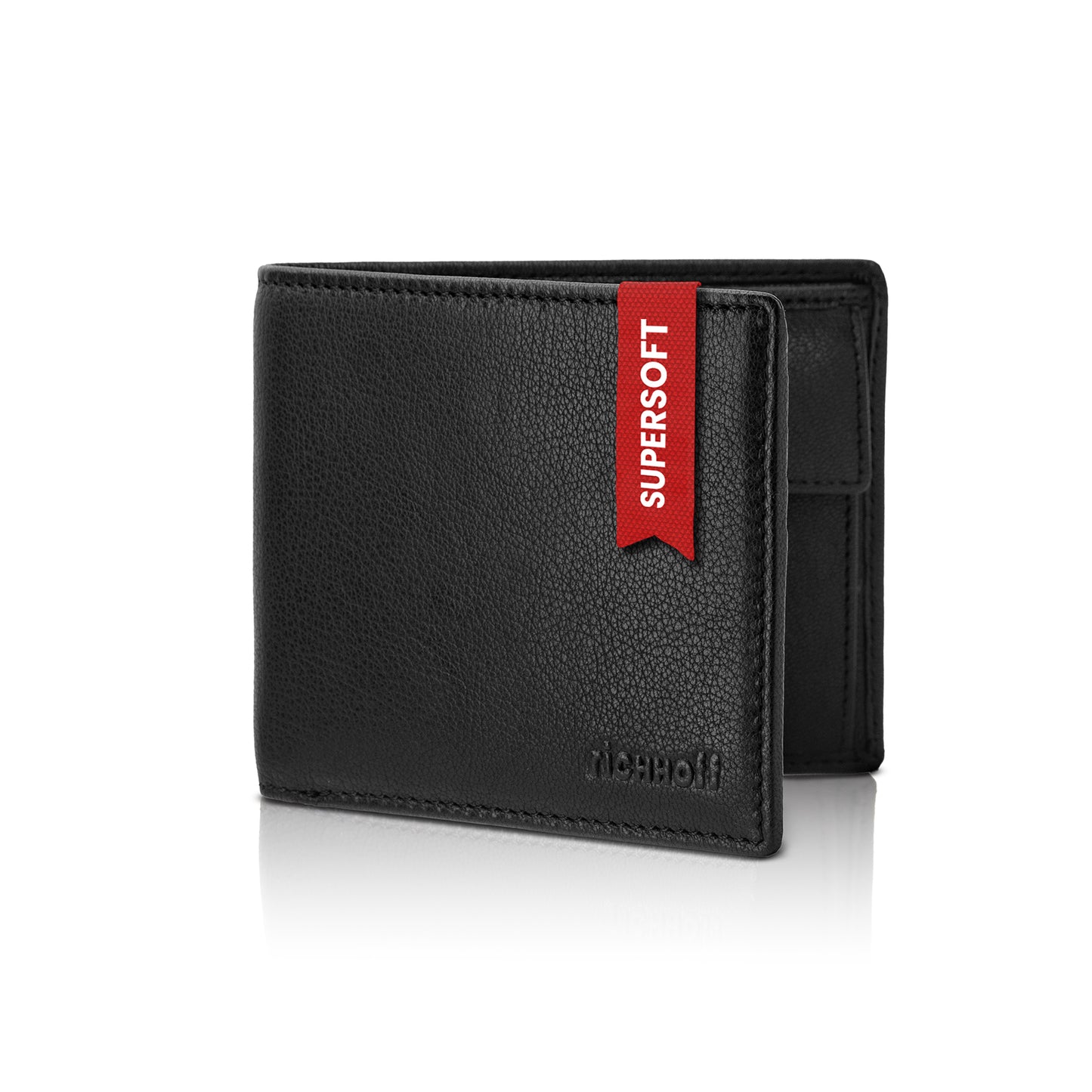 Wallet Supersoft S for men, leather with RFID protection