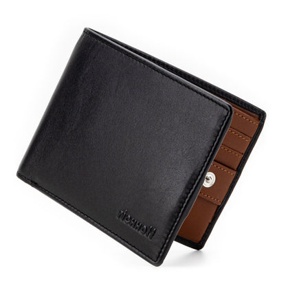 Wallet BICOLOR S men's leather, black