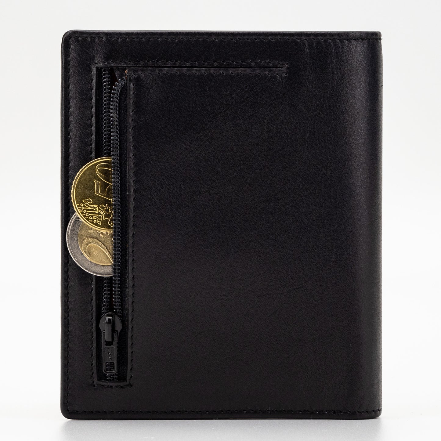 Wallet BICOLOR L men's leather, black