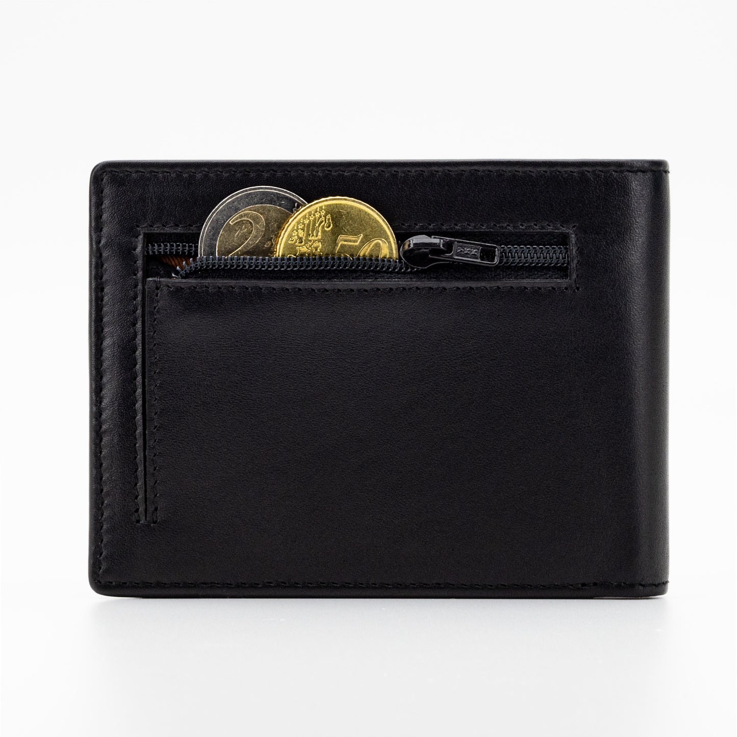 Wallet BICOLOR S men's leather, black