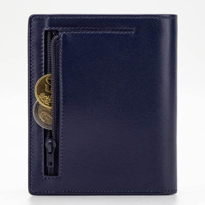 Wallet BICOLOR L men's leather, blue