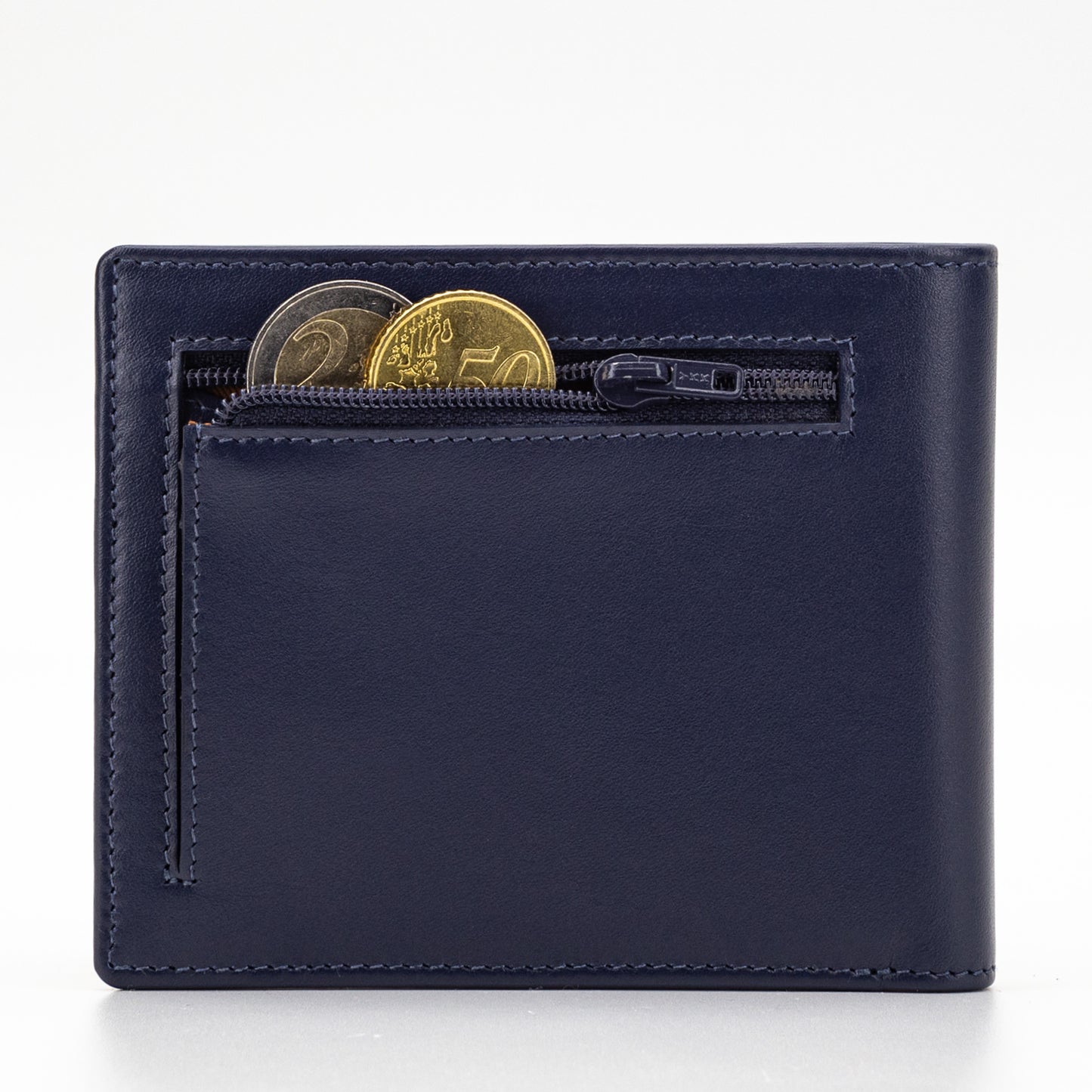 Wallet BICOLOR S men's leather, blue