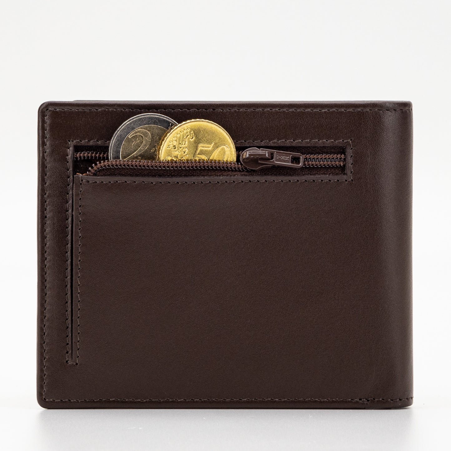 Wallet BICOLOR M men's leather, brown