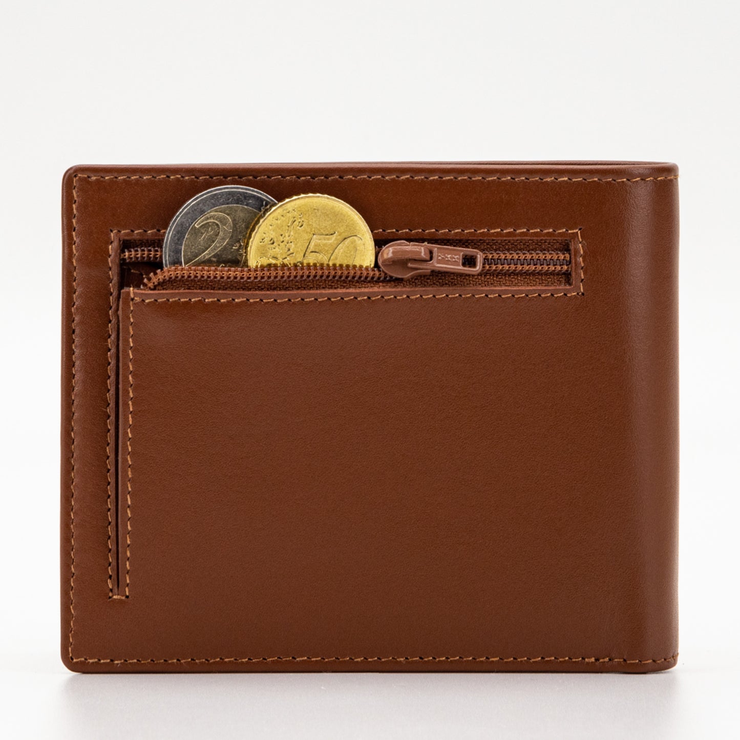 Wallet BICOLOR M men's leather, cognac