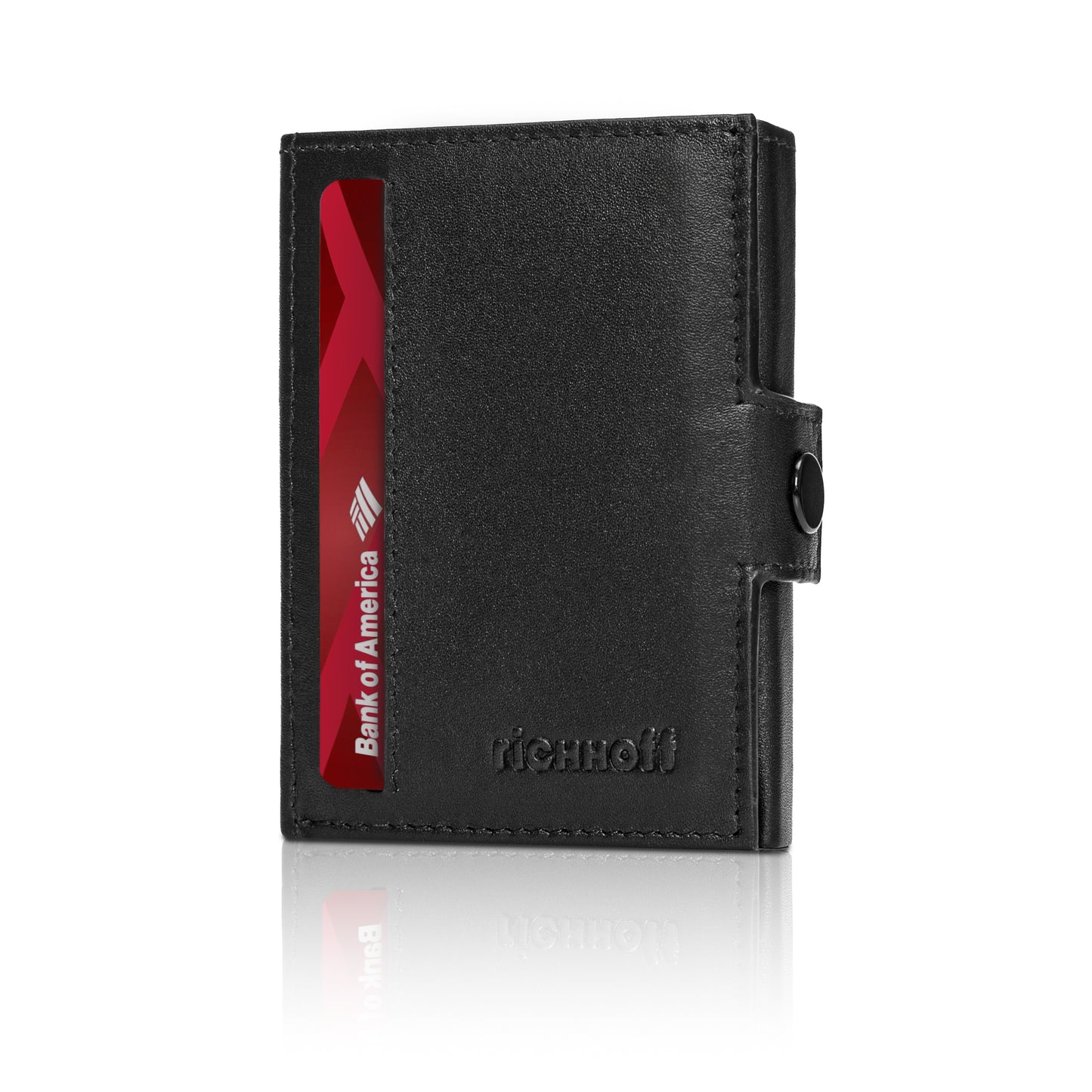 Mini wallet with coin compartment &amp; RFID protection, black