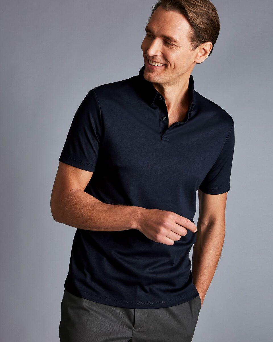 POLOSHIRT - Marineblau, Herren