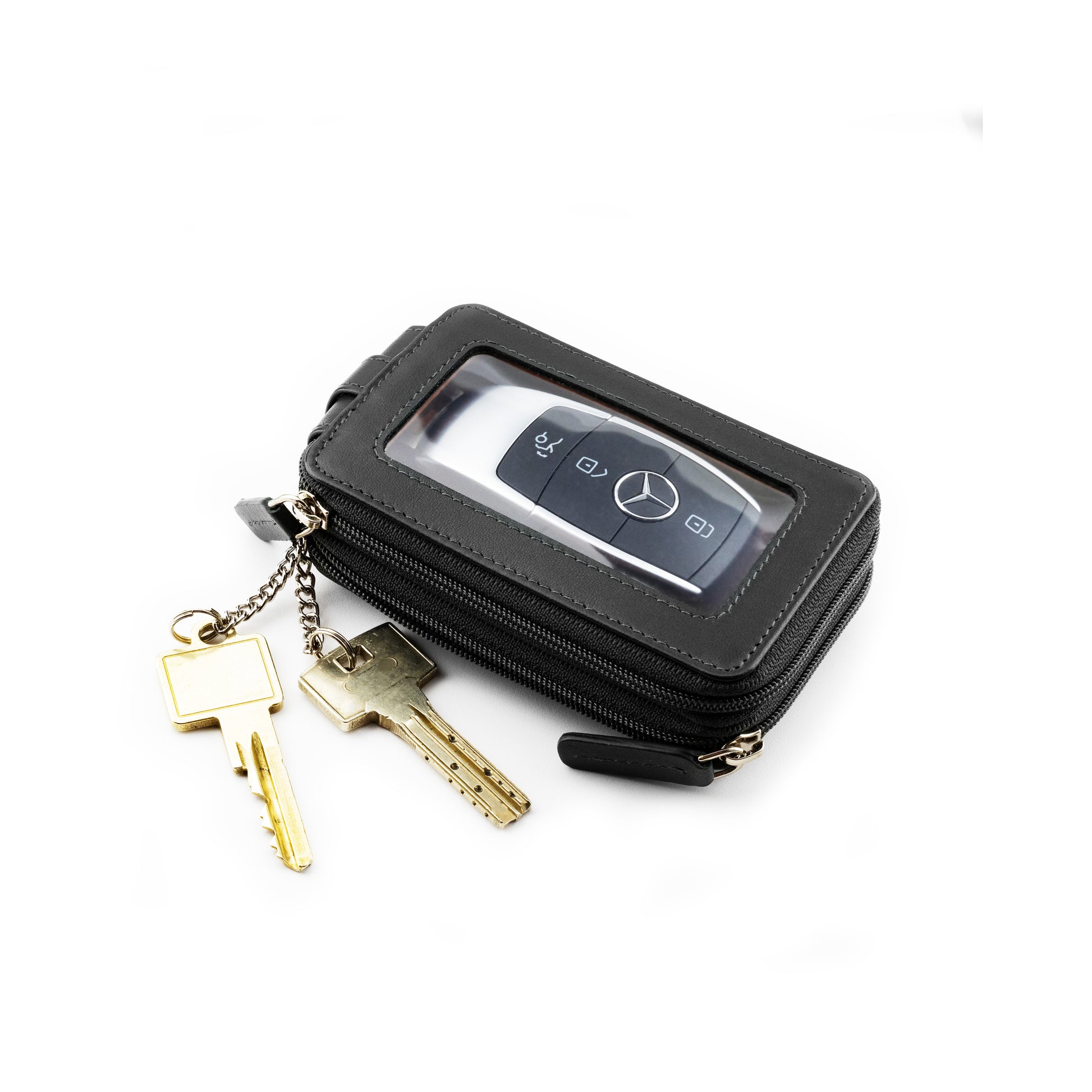 richhoff Schlüsseletui aus echtem Nappa Leder mit Autoschlüssel