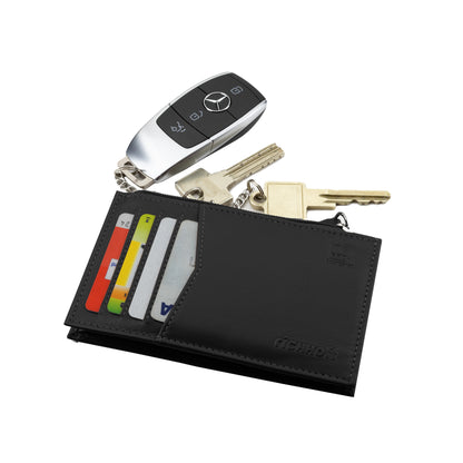 richhoff Leder Schlüsseletui Groß – Schlüsseltasche für Damen und Herren –  Schlüsselmäppchen mit Geldfach und Kartenfächer…