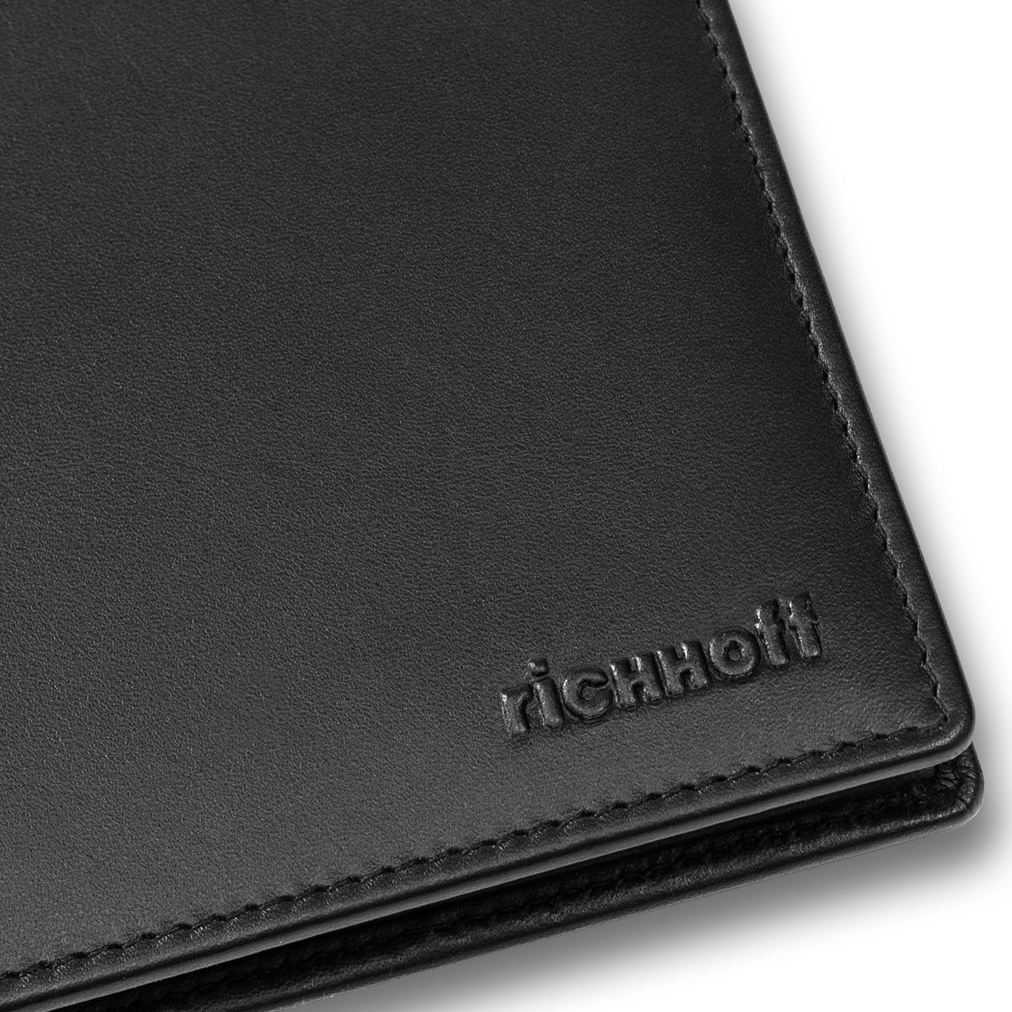 Wallet BICOLOR L men's leather, black